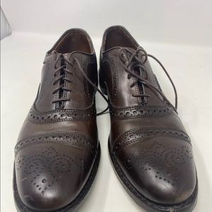 Allen Edmonds Strand Brogue Cap Toe Oxford Brown 6105 size US 10 B